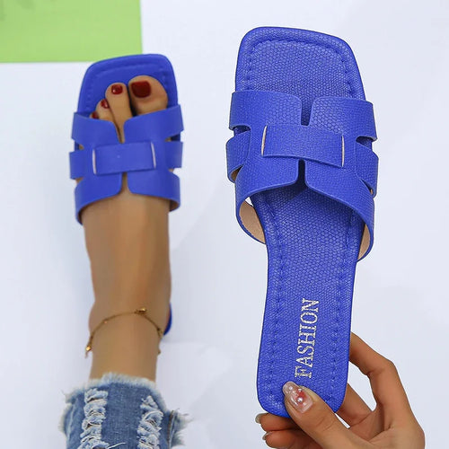 Luxury Summer Slippers Women Flat Outdoor Trend Beach Sandals Female