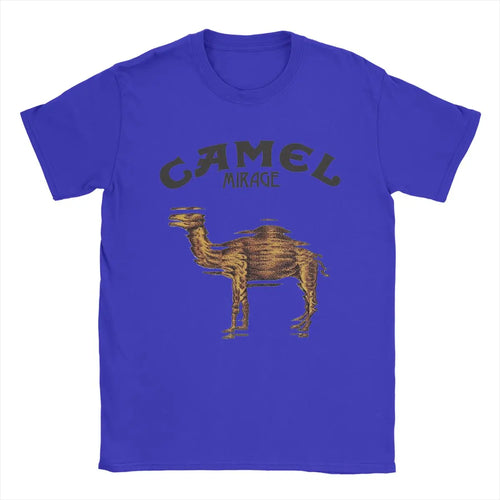 Camel Mirage Band T Shirt Men's Pure Cotton Novelty T-Shirts Crew Neck