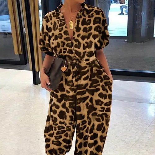 Leopard Printed Jumpsuit