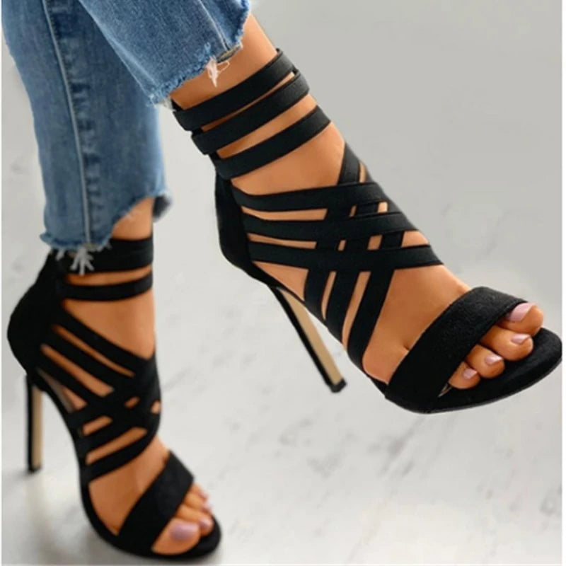 Sexy Open Toe Gladiator Heels