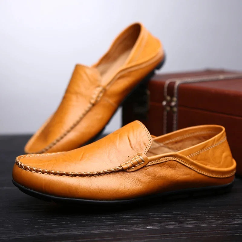 Men Leather  Casual Moccasins