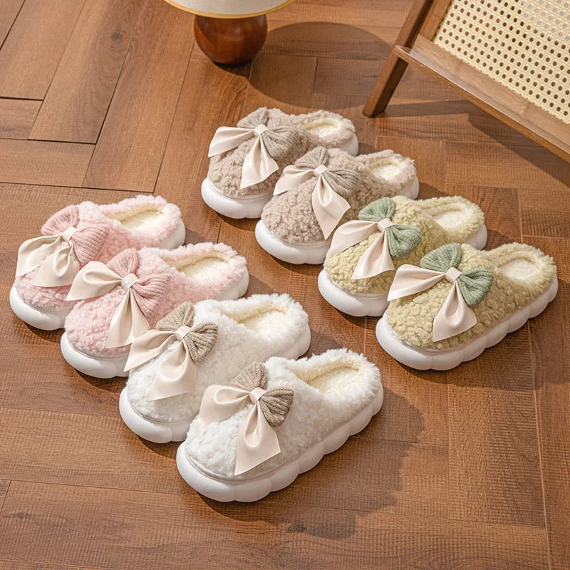 Cotton slippers for Women Autumn and Winter Thick Sole Indoor Home