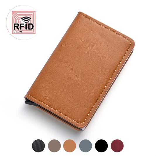 Anti Thief Rfid Credit Card Holder Case Smart Minimalist Wallet Pocket