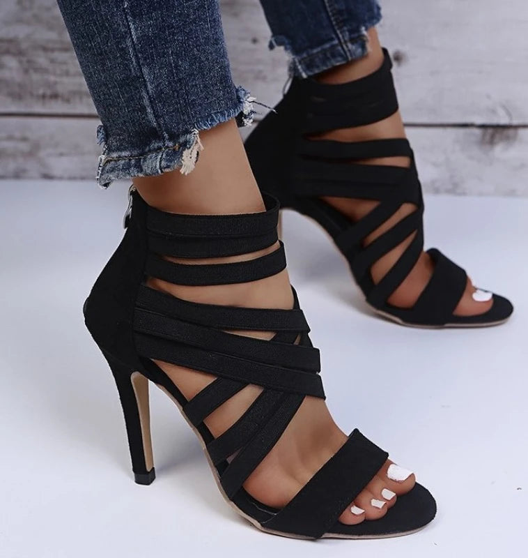 Sexy Open Toe Gladiator Heels