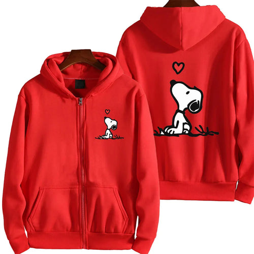 Snoopy Zip Up Hoodie