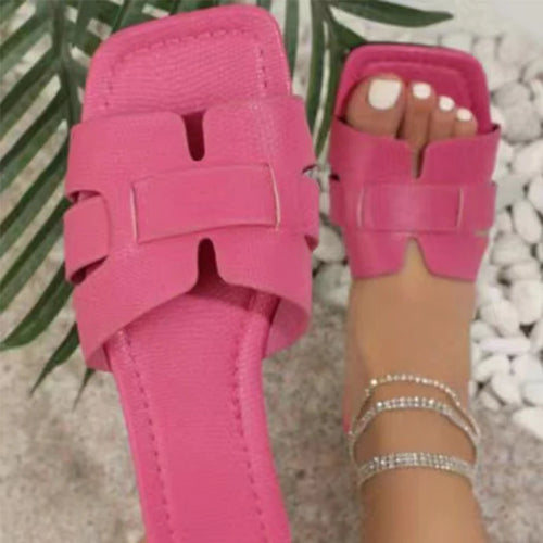 Luxury Summer Slippers Women Flat Outdoor Trend Beach Sandals Female