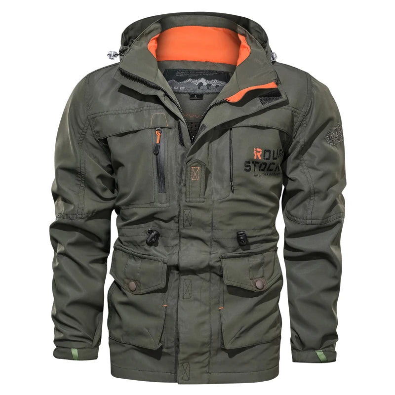 Spring Autumn Men Thin Hooded Military Tactic Jacket Men Quick Dry