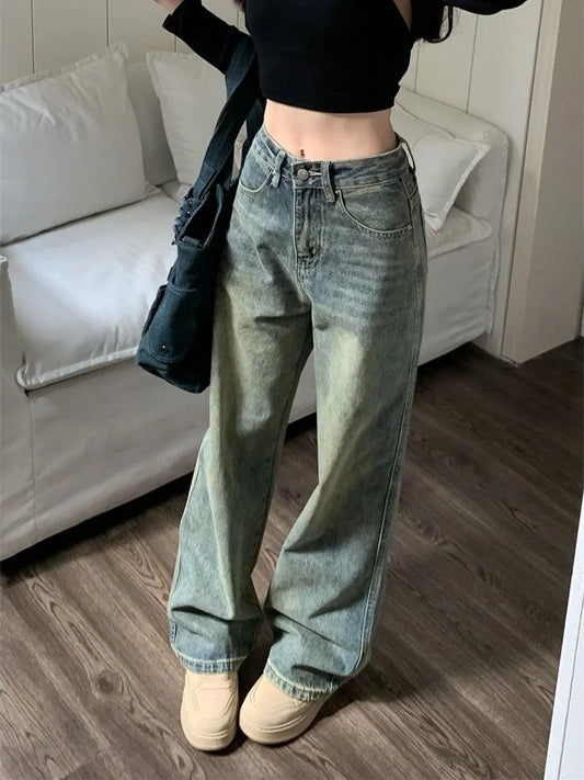 Deeptown Baggy Wide Leg Jeans