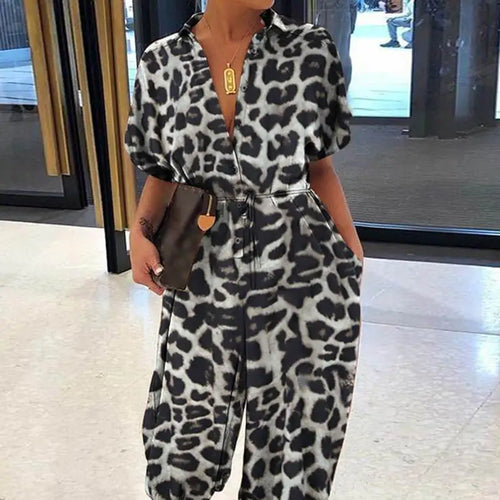 Leopard Printed Jumpsuit