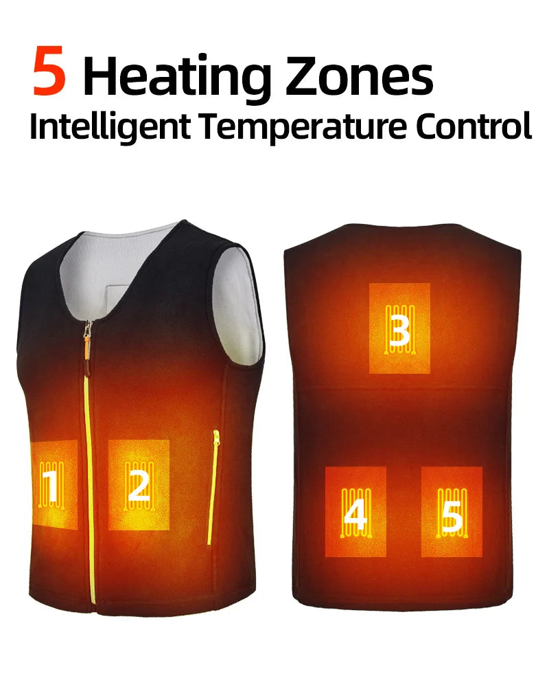 Usb Heated Vest Men Women Rechargeable Warming Self Heating Vest