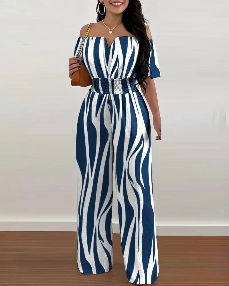 Summer Elegant Off Shoulder Jumpsuit