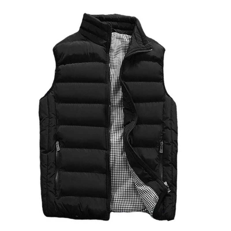 Men Vest Windproof Vest Men Jacket Sleeveless Vest Winter Jacket