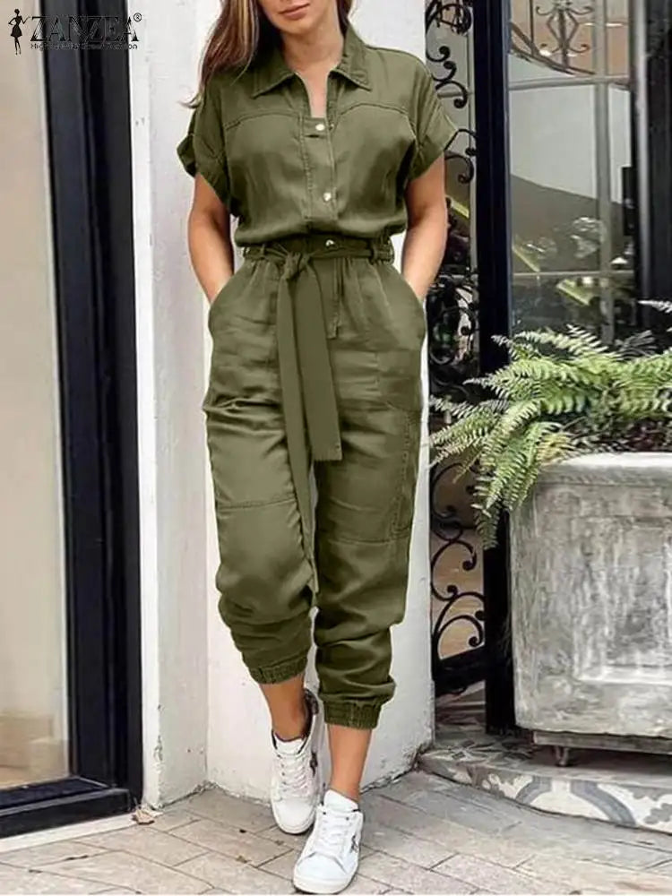 Work Jumpsuit Vintage Cargo Rompers