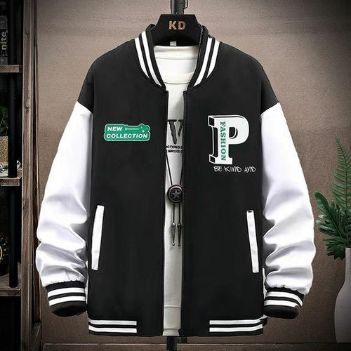 Spring And Autumn Coat Men's Jacket Baseball Suit Trend Handsome First