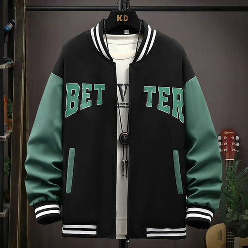 Spring And Autumn Coat Men's Jacket Baseball Suit Trend Handsome First