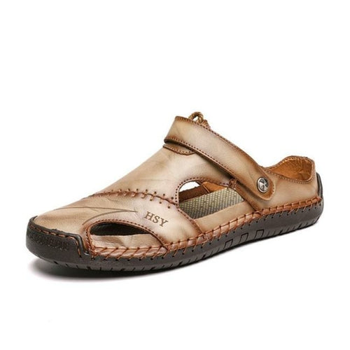 Men Leather Classic Roman Sandals