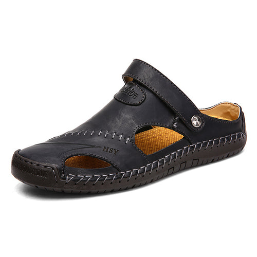 Men Leather Classic Roman Sandals