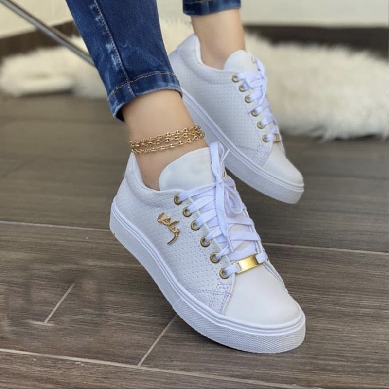 Casual Sneakers  Flat Lace Up