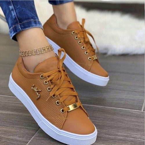 Casual Sneakers  Flat Lace Up