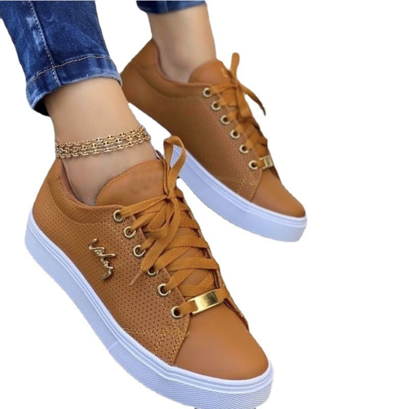 Casual Sneakers  Flat Lace Up