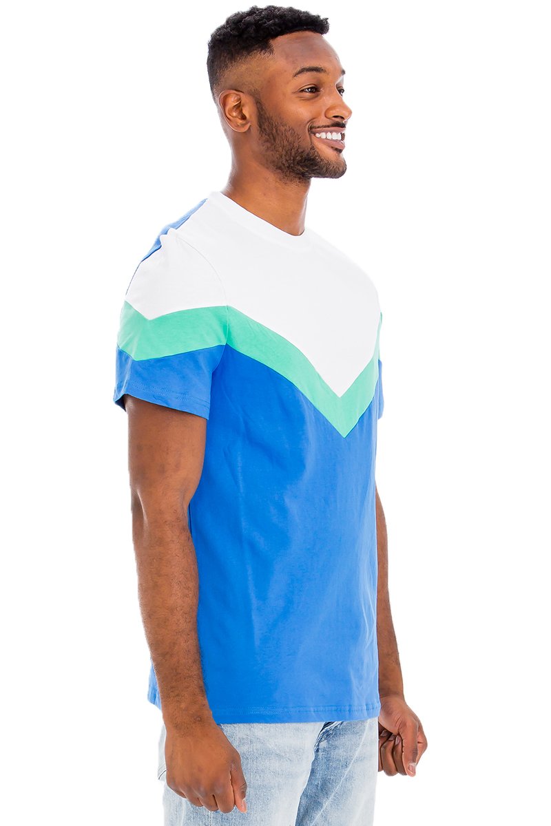 CHEVRON COLORBLOCK  TSHIRT