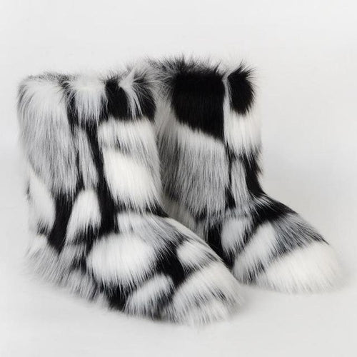 Women Faux Fur Luxury Boot