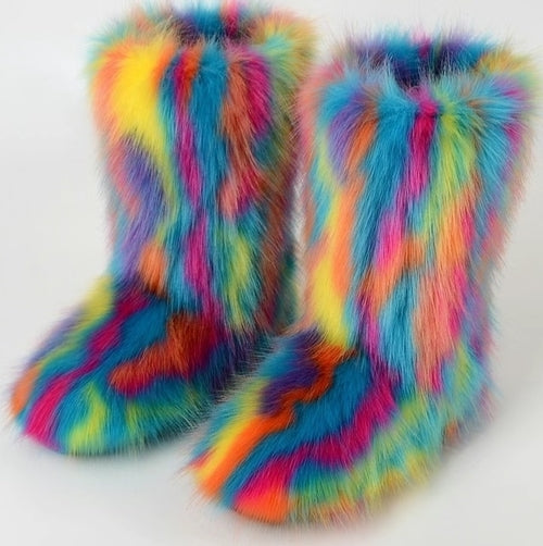 Women Faux Fur Luxury Boot