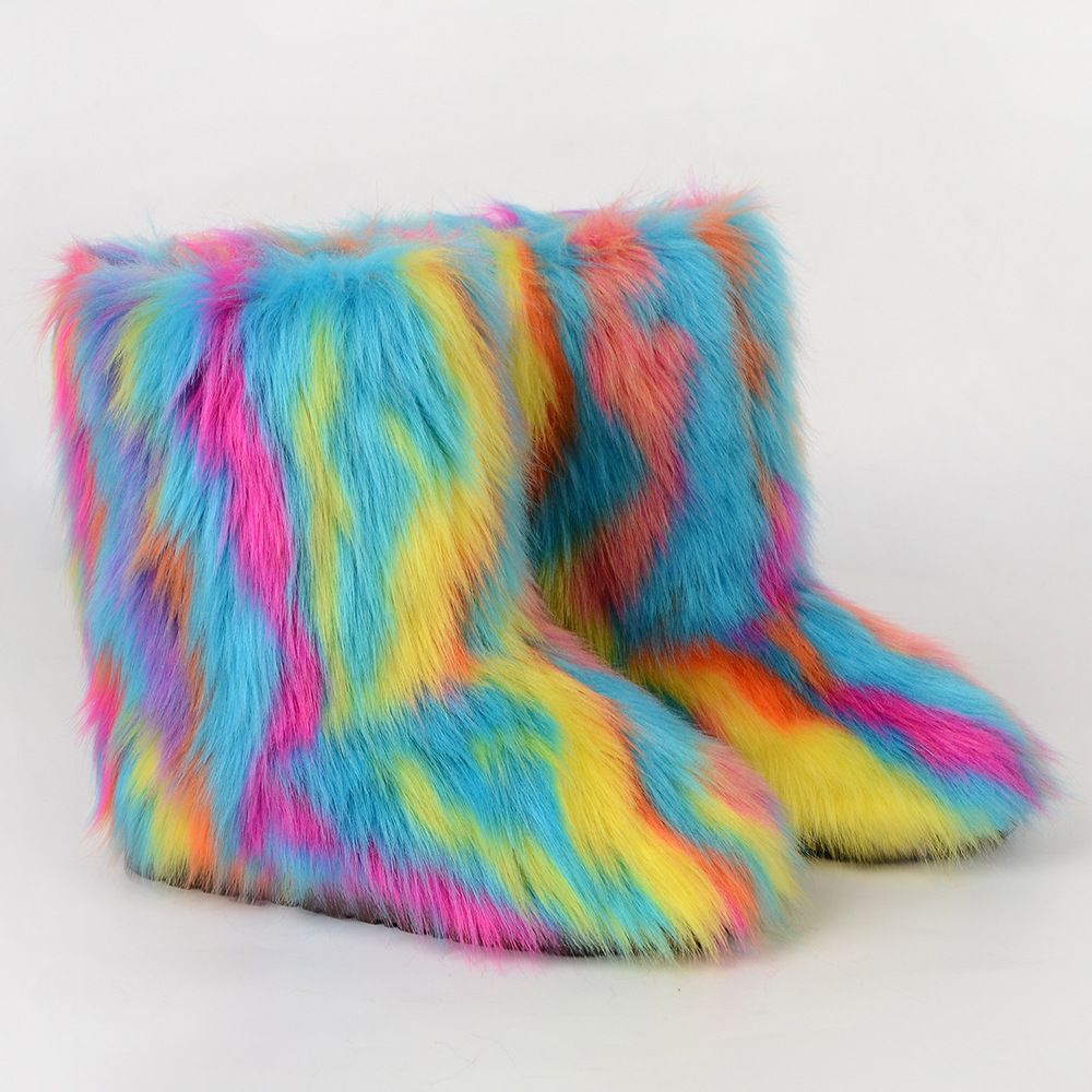 Women Faux Fur Luxury Boot