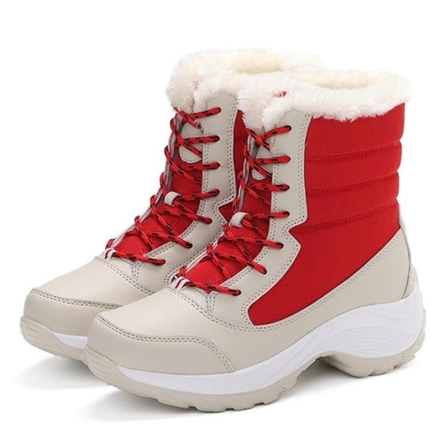 Women Winter Boots Warm Waterproof Snow | Snow Boots Plush Warm Ankle