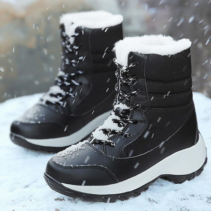 Women Winter Boots Warm Waterproof Snow | Snow Boots Plush Warm Ankle