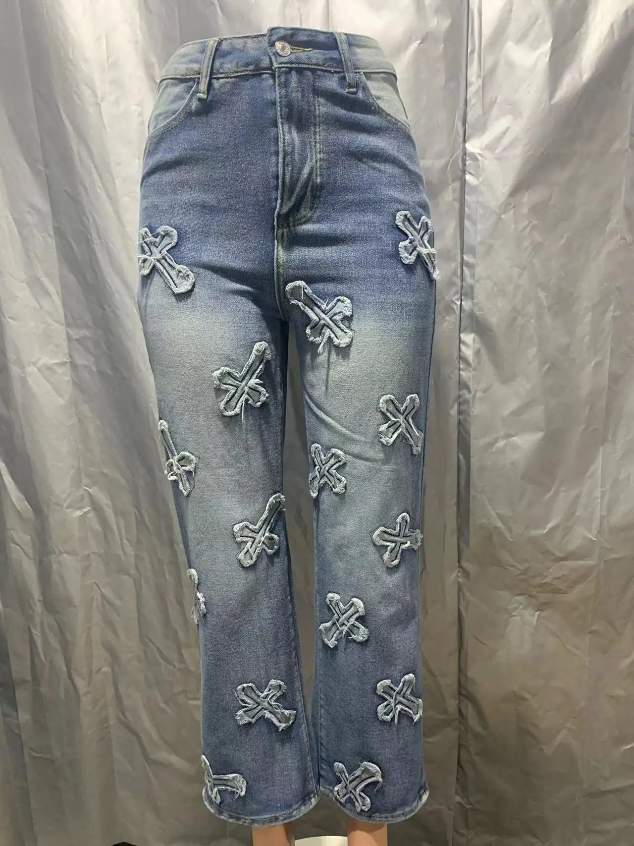 Crisscross  Denim Jeans Women