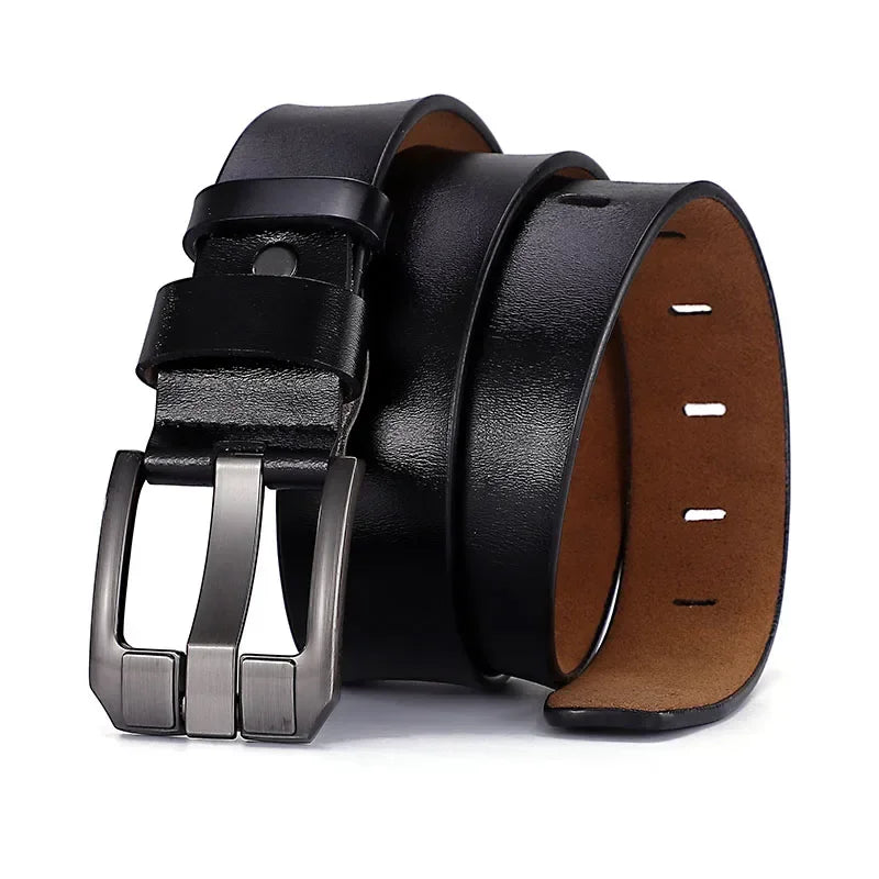 Genuine Leather Men's Belt Fashion Alloy Belts Buckle Luxury Brand Jeans Belts for Men Business Belt Female Belt