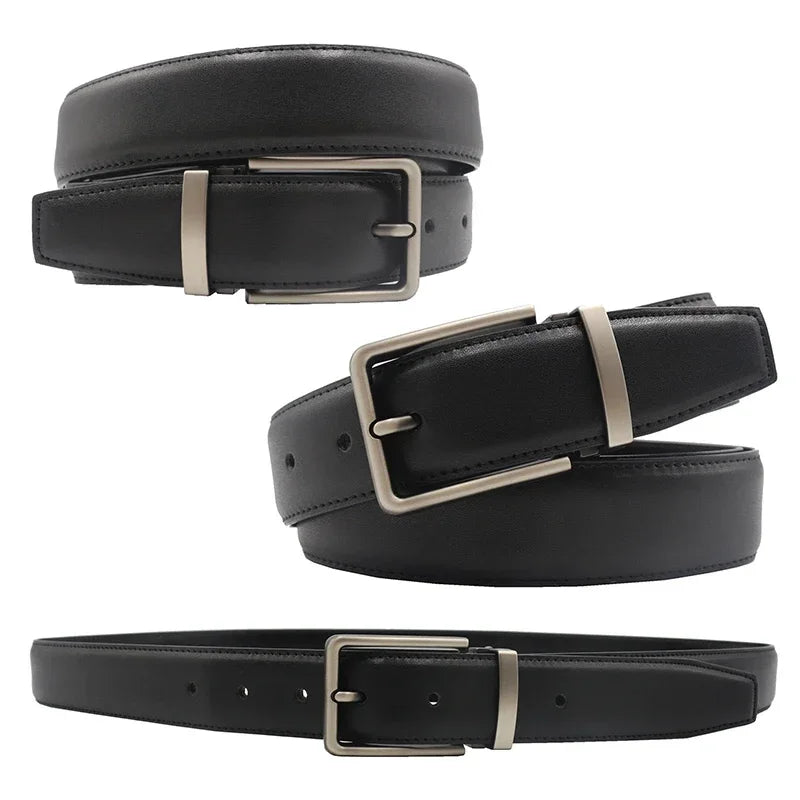 Genuine Leather Men's Belt Fashion Alloy Belts Buckle Luxury Brand Jeans Belts for Men Business Belt Female Belt