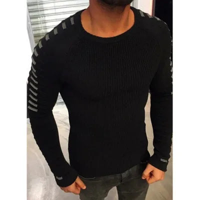 2019 Men Sweater Pullover O-Neck Slim Fit Knitting Long Sleeve Sweaters Fashion V-Neck Mens Sweaters M-Xxxl