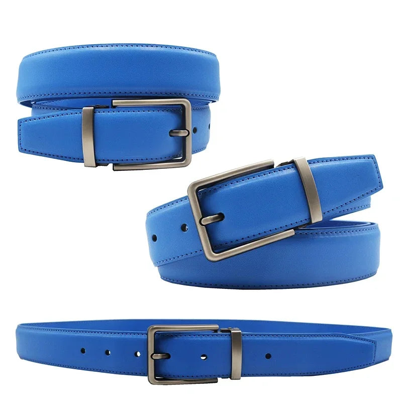 Genuine Leather Men's Belt Fashion Alloy Belts Buckle Luxury Brand Jeans Belts for Men Business Belt Female Belt