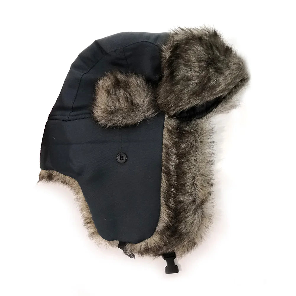 Winter Hat Keep Warm Unisex Winter Trapper Aviator Trooper Earflap 2022 Russian Ski Hat Fur Faux Fur Fashionable Hats