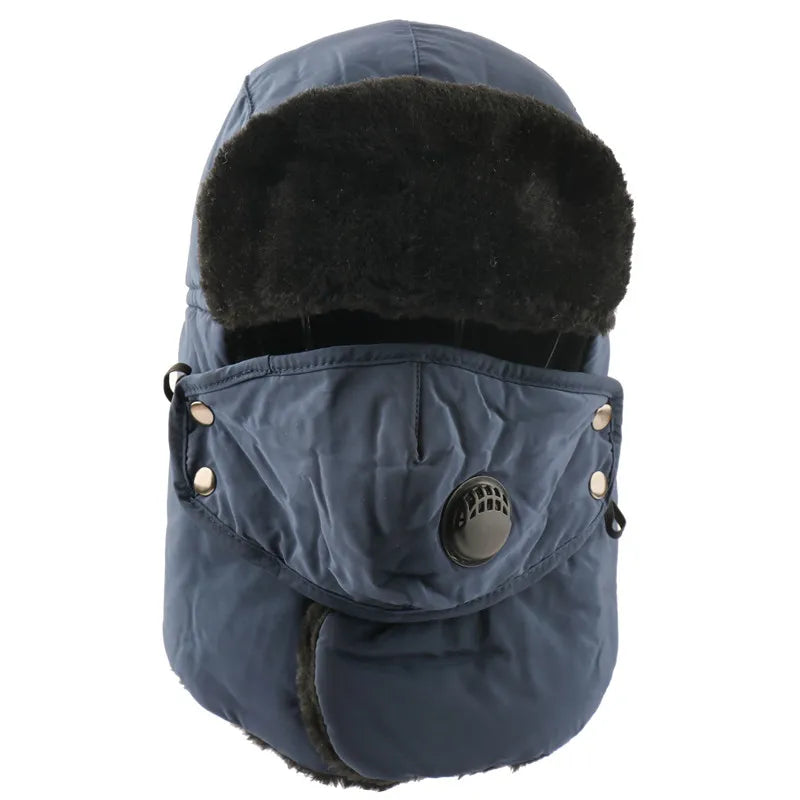 Warm Earflap Bomber Hats Caps  Russian Trapper