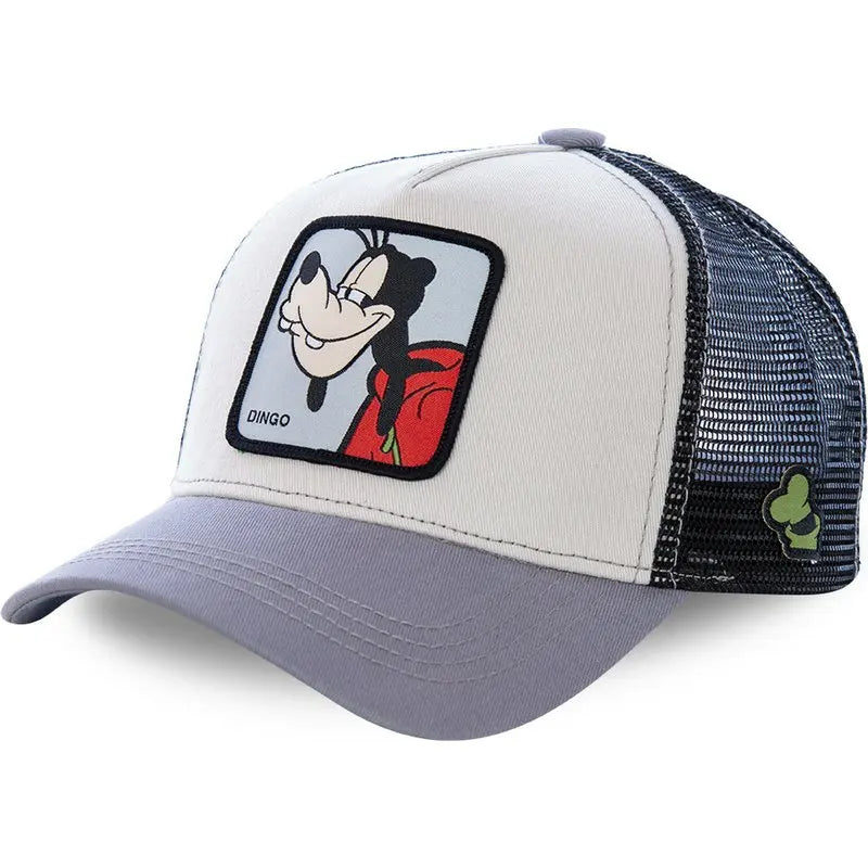 High Quality Disney Styles Anime Cartoon Snapback Cotton Baseball Cap Men Women Hip Hop Dad Hat Trucker Mesh Hat Dropshipping