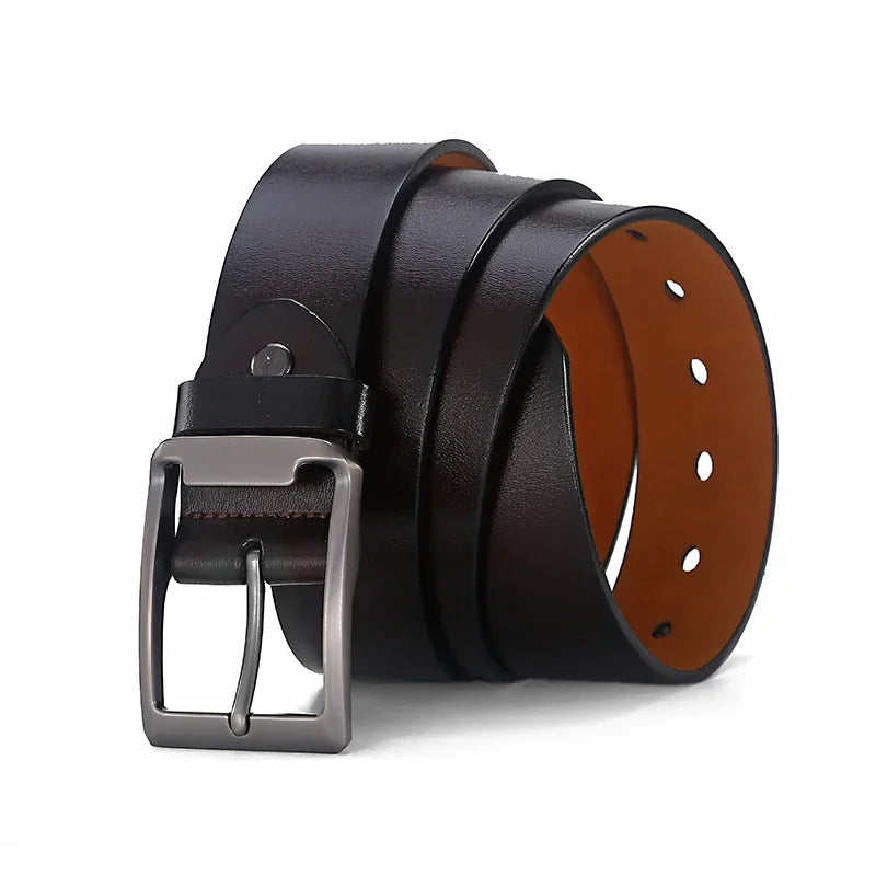 Genuine Leather Men's Belt Fashion Alloy Belts Buckle Luxury Brand Jeans Belts for Men Business Belt Female Belt