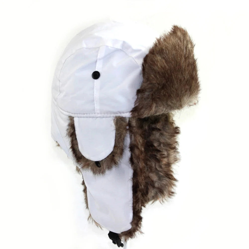 Winter Hat Keep Warm Unisex Winter Trapper Aviator Trooper Earflap 2022 Russian Ski Hat Fur Faux Fur Fashionable Hats