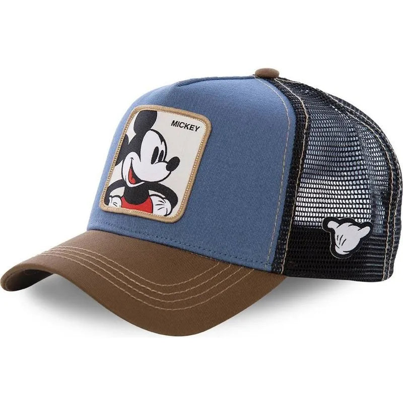 High Quality Disney Styles Anime Cartoon Snapback Cotton Baseball Cap Men Women Hip Hop Dad Hat Trucker Mesh Hat Dropshipping