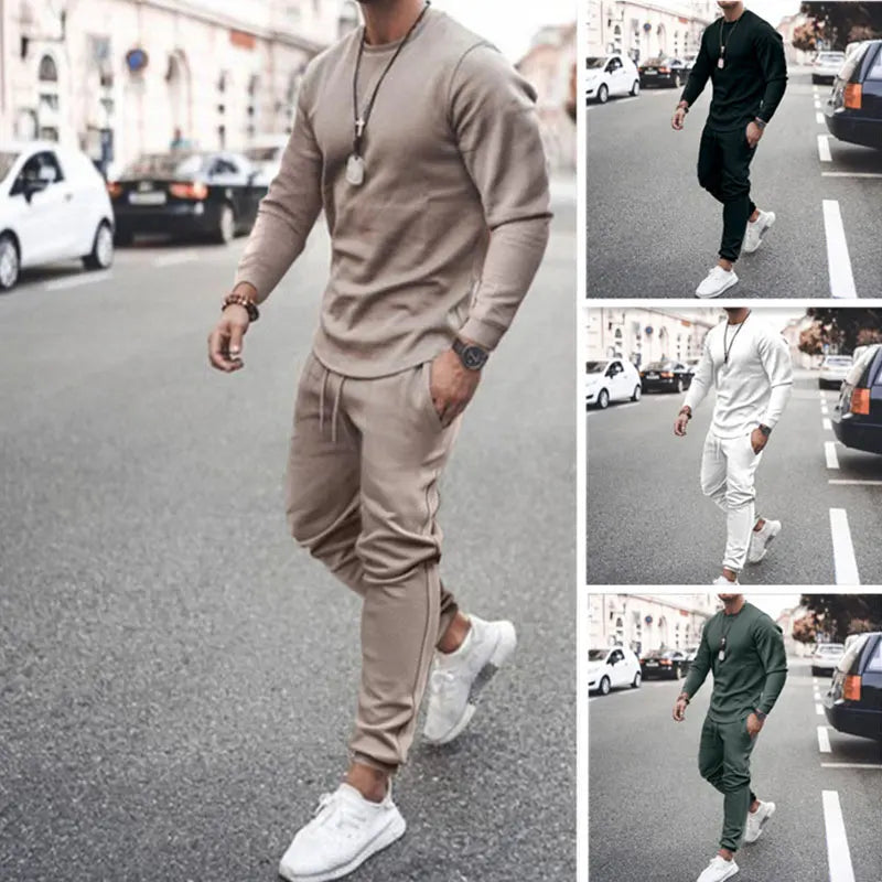 Private Label Men Plain Track Sweat Jogging Jogger Suit Set Custom Blank Tracksuit Sweatsuit With Logo Men 2 Two Piece Pants Set