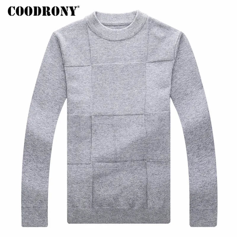 COODRONY Mens Sweaters 2020 Winter Christmas Sweater Men Pullover Men Cashmere Turtleneck Pull Homme Clothes Jersey Hombre H007