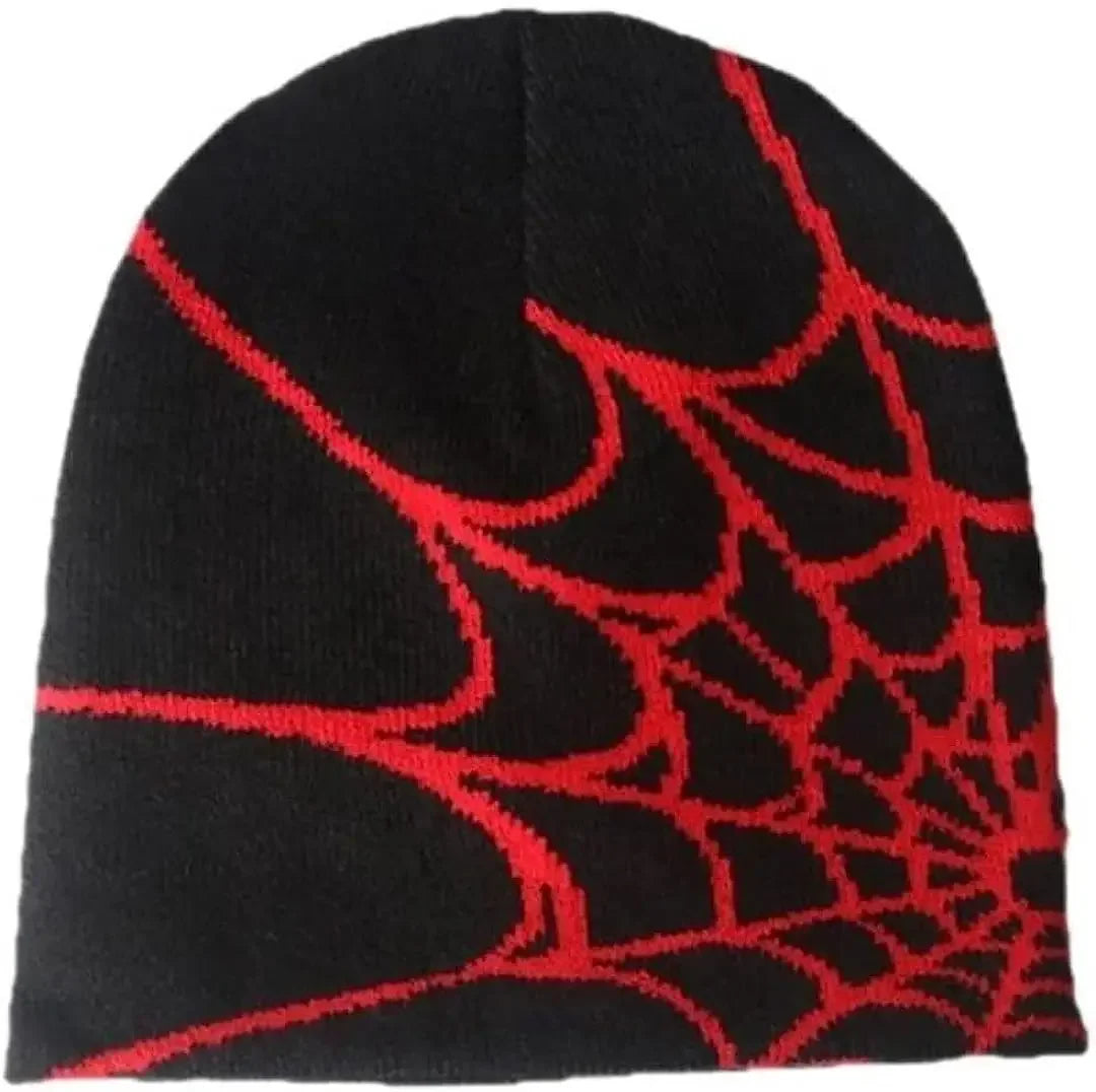 Gothic Spider Pattern Wool Knitted Hat