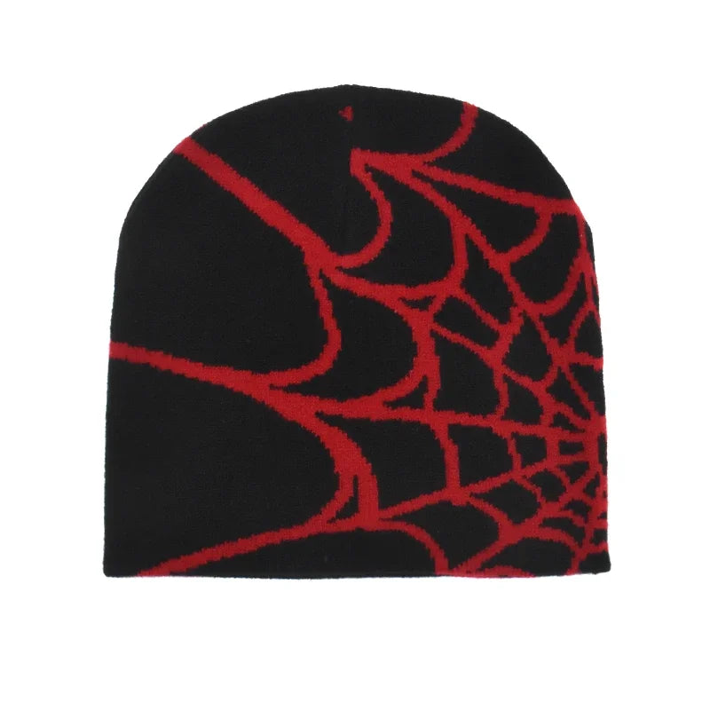 Gothic Spider Pattern Wool Knitted Hat