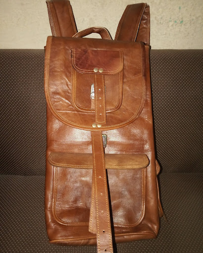 18 Inches Leather Handicraft Bag