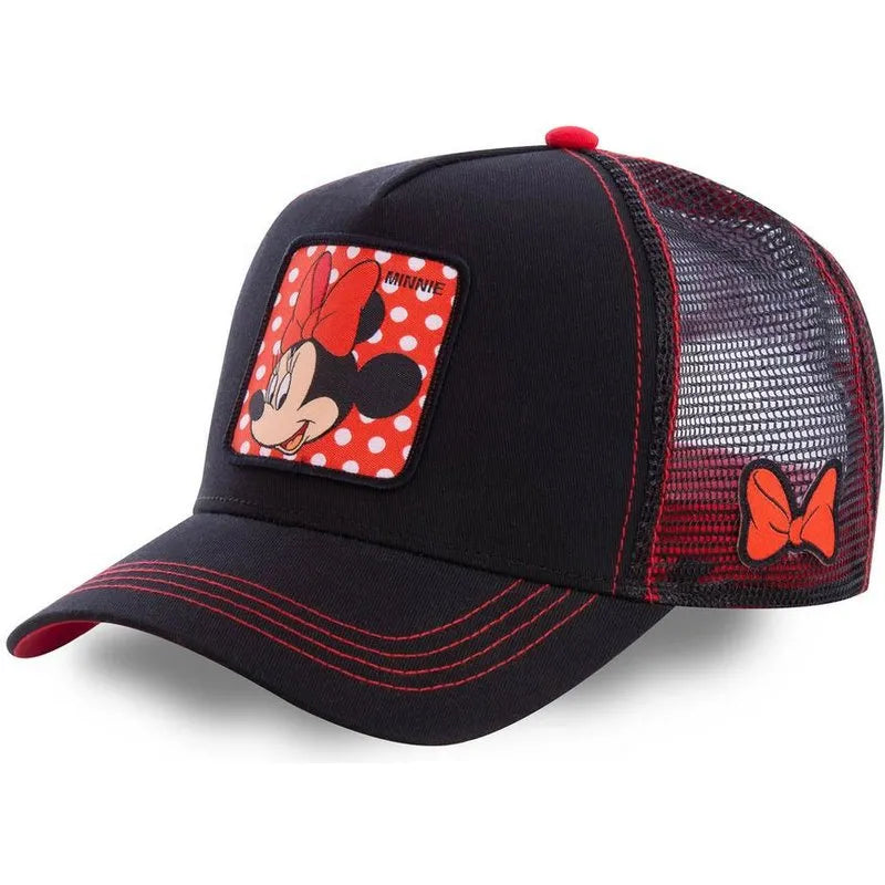 High Quality Disney Styles Anime Cartoon Snapback Cotton Baseball Cap Men Women Hip Hop Dad Hat Trucker Mesh Hat Dropshipping