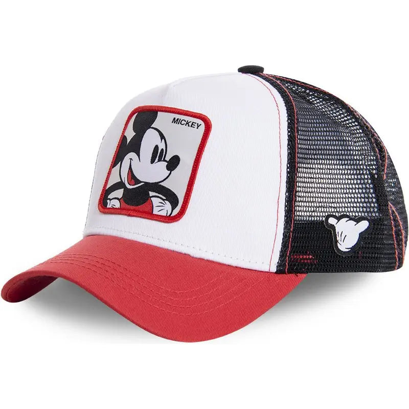 High Quality Disney Styles Anime Cartoon Snapback Cotton Baseball Cap Men Women Hip Hop Dad Hat Trucker Mesh Hat Dropshipping