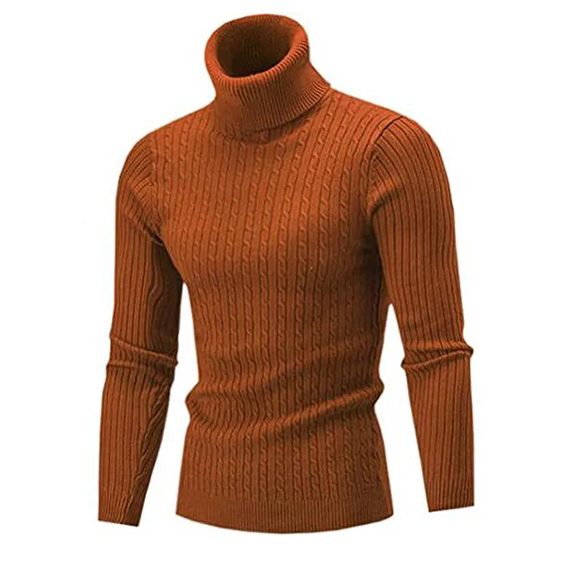 Long Sleeve Turtleneck Sweater Knitted Sweater