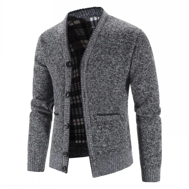 New Sweaters Coats Men Winter Thicker Knitted Cardigan Sweatercoats Slim Fit Mens Knit Warm Sweater Jackets Men Knit Clothes